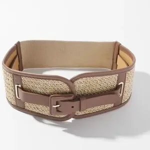 NWT WHBM Raffia Wide Belt Buy Natural Boho Raffia Wide Belt from the Next UK online shop main image 4